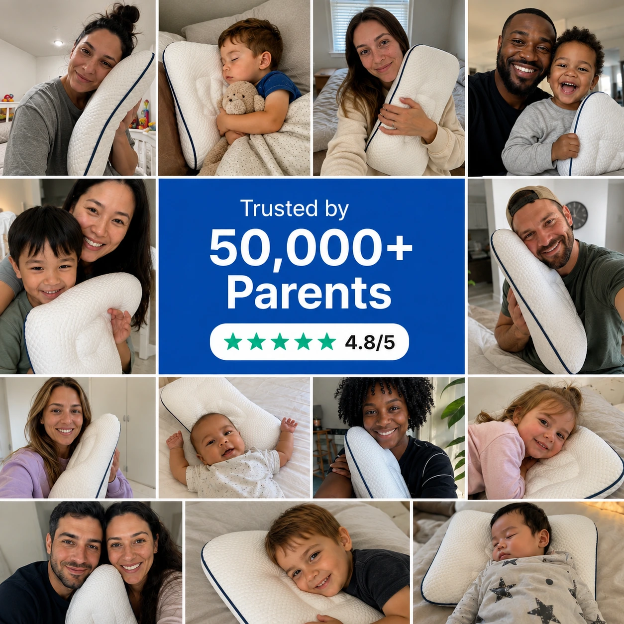 50,000+ parents trusted collage with 4.8/5 star rating